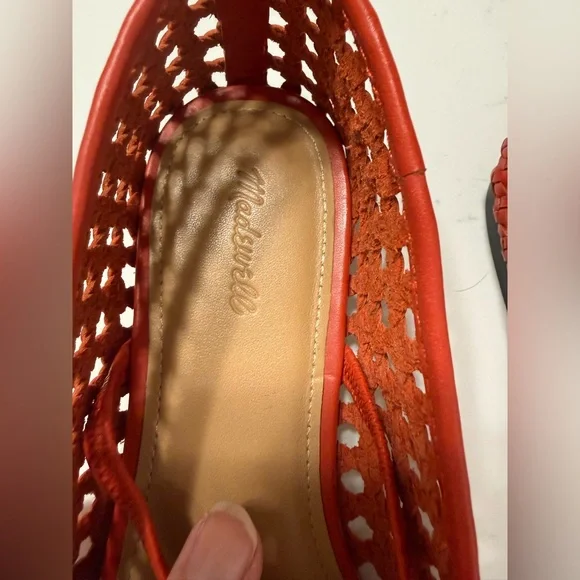 Madewell red flat NWOT size 8 - Picture 2 of 6